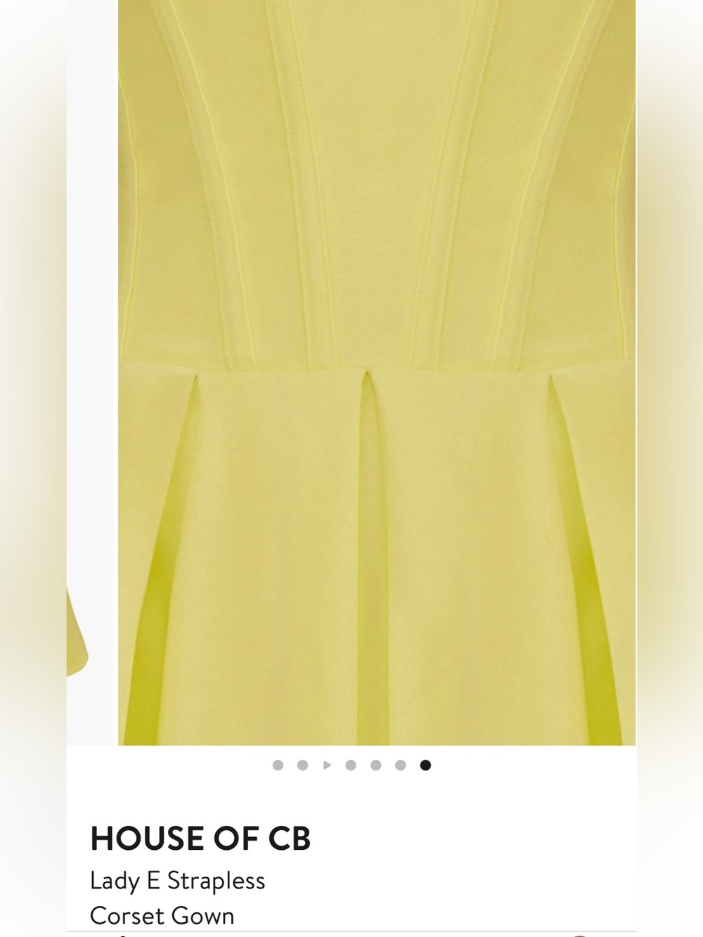 House of CB ‘LADY SUNSHINE STRAPLESS
TULLE MIDI DRESS - Picture 6 of 12